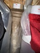 *5m X 1.4m Roll of Gold Leaf Designed Type Fabric