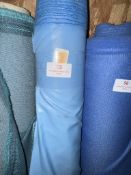 *30m X 1.4m Roll of Sky Blue Coated Lining Type Fabric