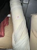 *50m X 1.3m Roll of White Lycra Type Fabric