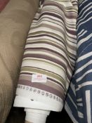 *25m X 1.4m Roll of Striped Cotton Type Furnishing Fabric