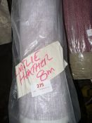 *8m Roll of Lilac Printed Cotton Fabric.