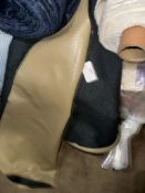 *15 m x 1.4m roll of caramel coloured fr top quality faux leather Fabric for upholstery and handbags