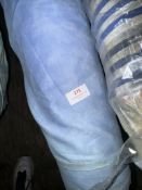 *65m X 1.4m Roll of Blue Shaded Cotton Type Fabric