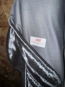 *3m X 3m Roll of Silver Velvet Type Fabric