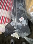 *10m X 1.4m Roll of Silver And Black Fabric