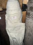 *12m X 1.4m Roll of Cream Jacquard Curtain Type Fabric