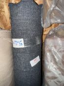 *5m X 1.4m Roll of Blue Upholstery Fabric