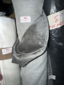 *3m X 1.4m Wide Roll of Grey Velvet Type Fabric