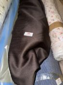 *15 m x 1.4m Roll of black pinstriped suiting type Fabric