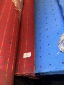 *30 m x 1.4m Roll of red heavy upholstery Fabric