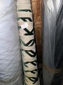 *7m X 1.4m Roll of Green Velvet Upholstery Fabric