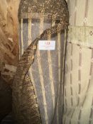*10m X 1.4m Roll of Retro / Traditional Brown Upholstery Fabric Fr Treated