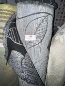 *10m X 1.4m Roll of Black And Grey Upholstery Fabric