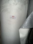 *50m X 1.4m Roll of Paper Type Silver Glitter Fabric Can Be Used In Displays, Crafts Etc