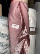 *3m X 3m Roll of Pink Velvet Type Fabric