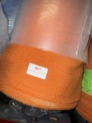 *54 m x 1.4m Roll of orange contract upholstery Fabric