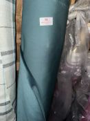 *10m X 1.4m Roll of Green Velvet Type Upholstery Fabric