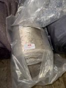 *29 m x 1.4m Roll of silver crush velvet furnishing / upholstery Fabric