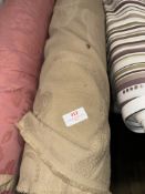 *15m X 1.4m Roll of Caramel Paisley Design Cotton Jacquard Furnishing Fabric