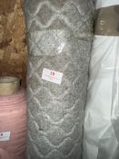 *1m X 1.4m Roll of Grey Quilted Fabric (Dirty On Edge As Seen In Picture)