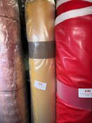 *3m X 60” Roll of Mustard Coloured Upholstery Fabric