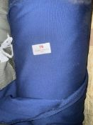 *70m X 1.4m Roll of Blue Polycotton Twill Type Fabric