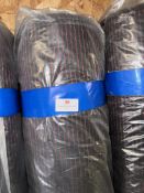 *20m X 1.4m Roll of Heavy Duty Red/Black Upholstery Type Fabric