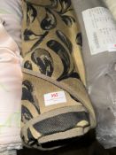 *35m X 1.4m Roll of Gold And Black Fabric