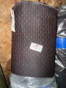 *27m X 1.4m Roll of Red/Black Heavy Duty Upholstery Type Fabric