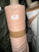 *20m X 1.4m Roll of Salmon Pink Brushed Lining Fabric