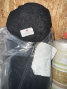 *28m X 1.4m Roll of Black Faux Suede Type Fabric