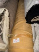 *45 m x 1.4m Roll of mustard coloured leaf design jaquard furnishing Fabric