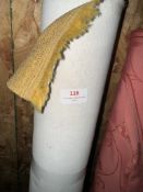 *5m X 1.4m Roll of Beige/Gold Upholstery Fabric