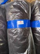 *20m X 1.4m Roll of Heavy Duty Red/Black Upholstery Type Fabric