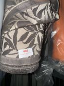 *25 m x 1.4m wide brown and gold curtain Fabric