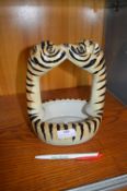 Pottery Bowl with Two Kissing Tiger