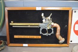 Steampunk Mounted Half Model Flintlock Pistol