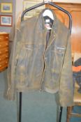 Harley Davidson Brown Leather Biker Jacket