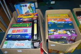 Two Boxes of Assorted Board Games