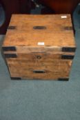 Solid Pine Metal Bound Chest