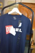 Diesel Blue T-Shirt Size: M