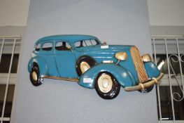 Vintage Style Metal Car Wall Art