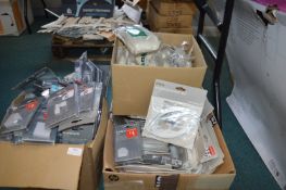 *Three Boxes of Various Brackets, Connectors, etc.