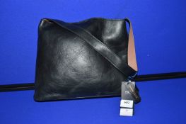 M&S Black Leather Handbag