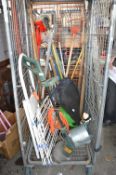 Garden Tools, Lawn Edger, Step Stool, etc. (cage n