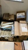 *Pallet of Assorted Shelf Brackets, Laminates, and