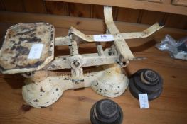 Set of Antique Imperial Scales with Weights