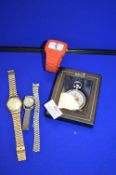 Three Gent's Fashion Watches plus Pocket Watch, et