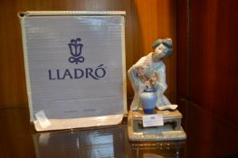 Lladro Figurine of an Oriental Girl