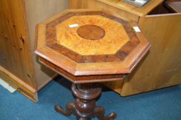 Reproduction Sewing Table with Walnut Inlay